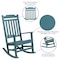 Flash Furniture Winston All-Weather Rocking Chair in Teal Faux Wood, PK2 2-JJ-C14703-TL-GG - alternate 6
